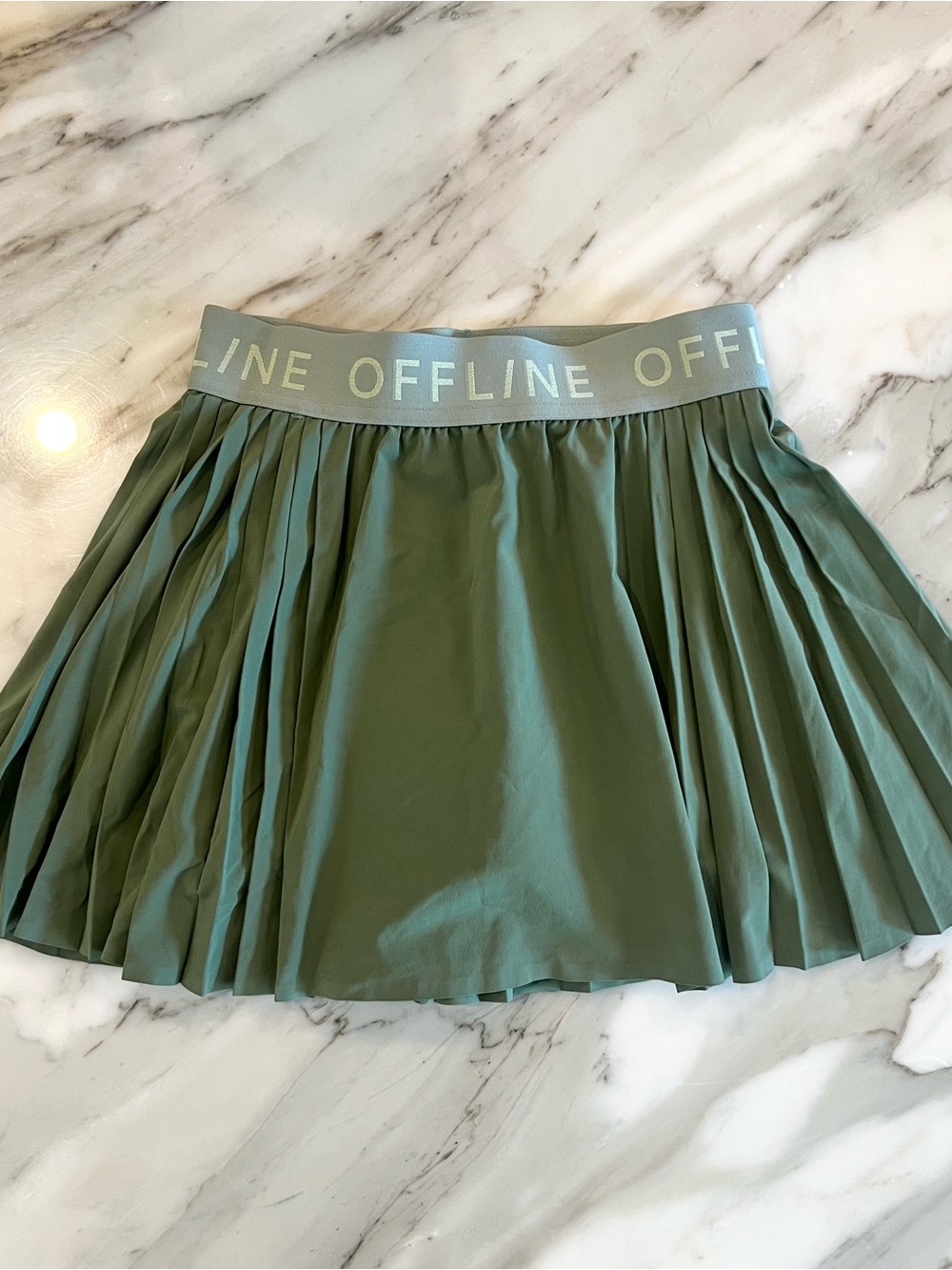 OFFLINE By Aerie Goals Logo Pleated Skort